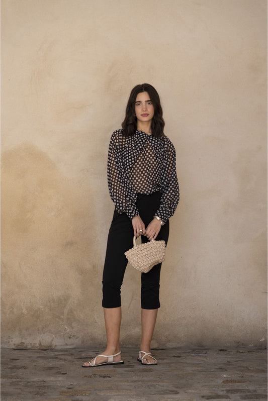 Blusa lunares para mujer de Emarola & Co diseño Made in Spain