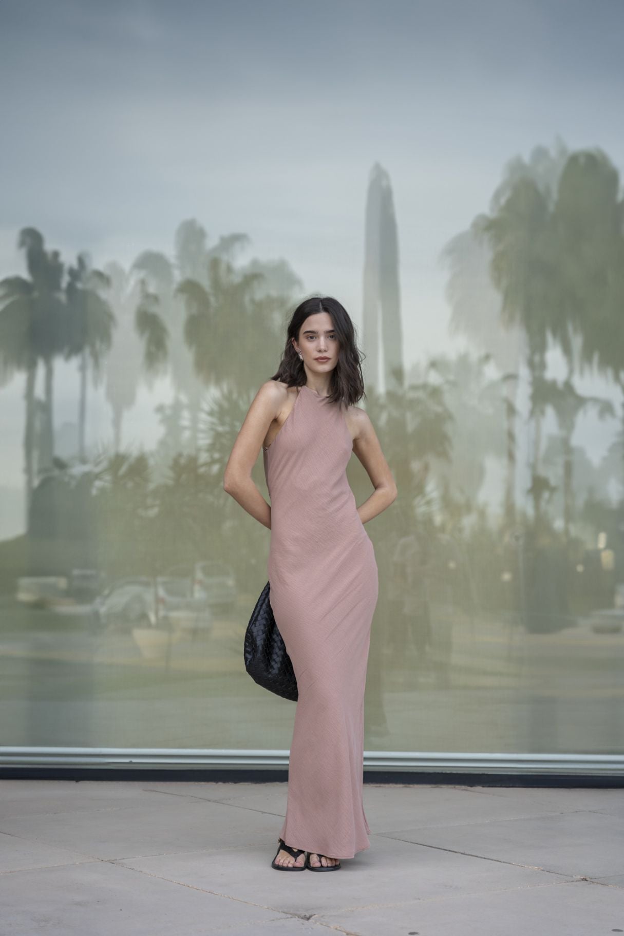 Vestido halter largo, vestido elegante de mujer, vestido de invitada de Emarola & Co