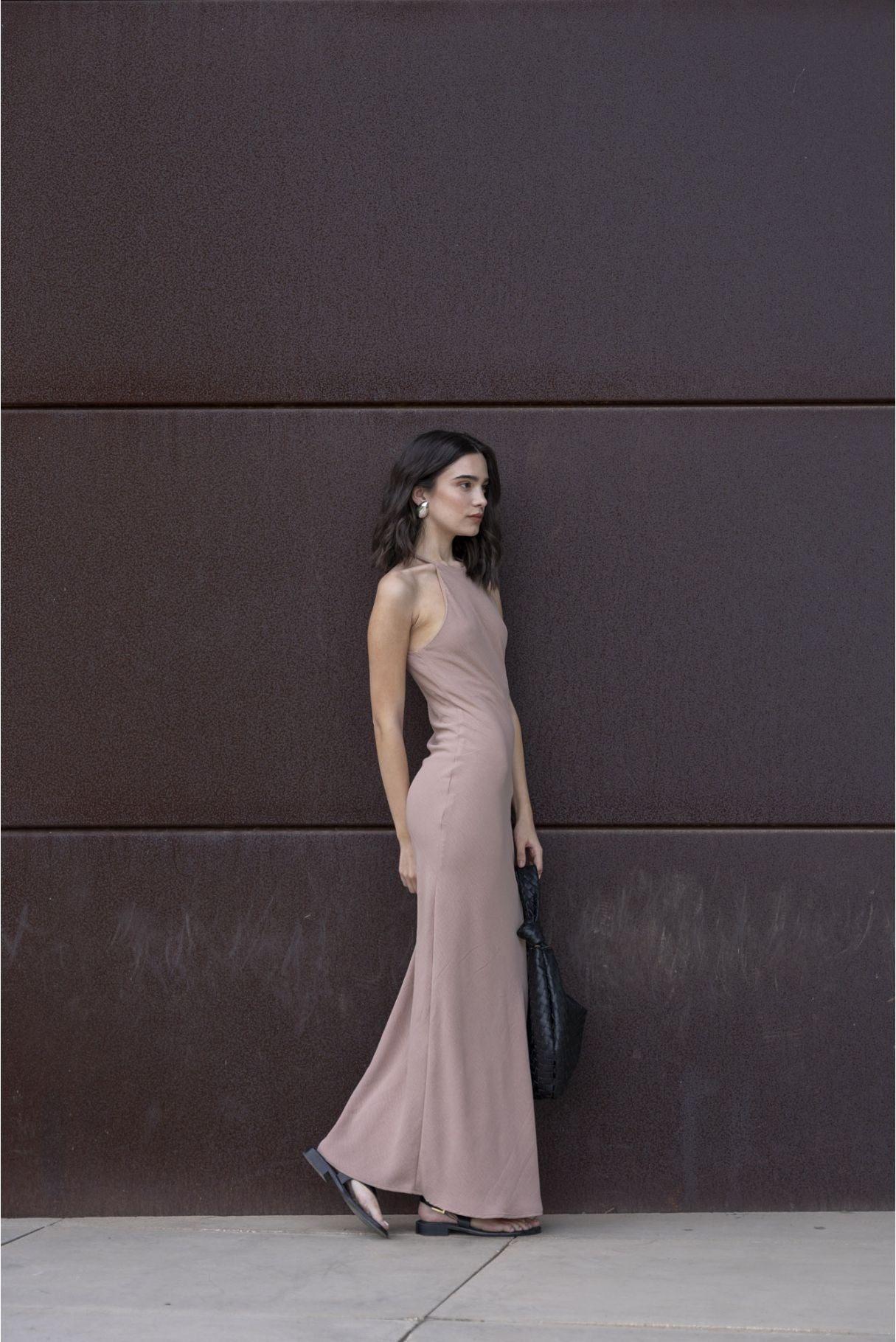 Vestido halter largo, vestido elegante de mujer, vestido de invitada de Emarola & Co