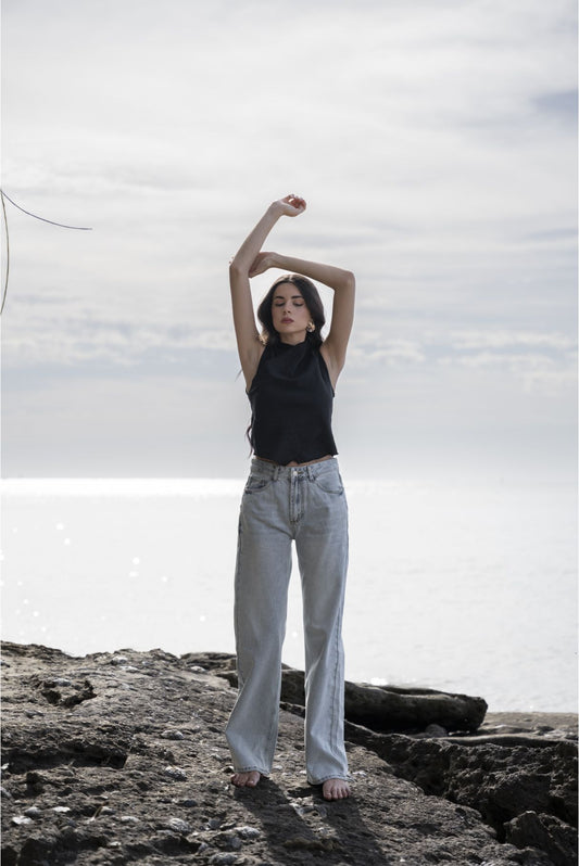 Jeans wide leg, pantalones vaqueros para mujer de Emarola & Co