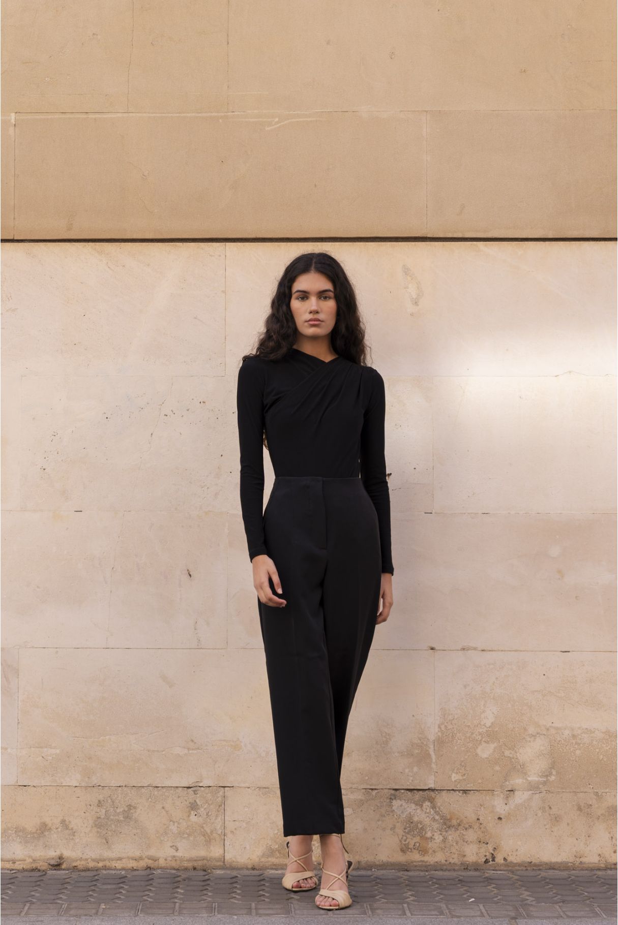 Body Drapeado color negro