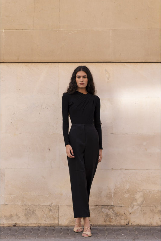 Body Drapeado color negro