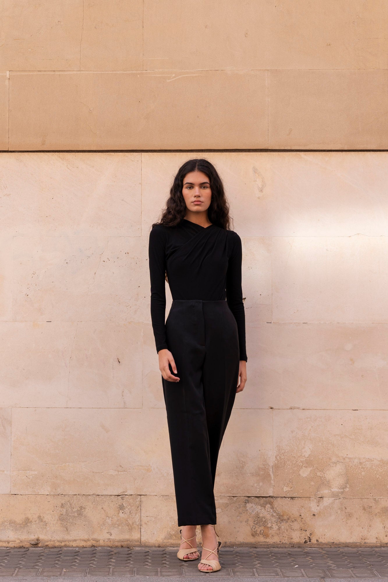 Body Drapeado color negro