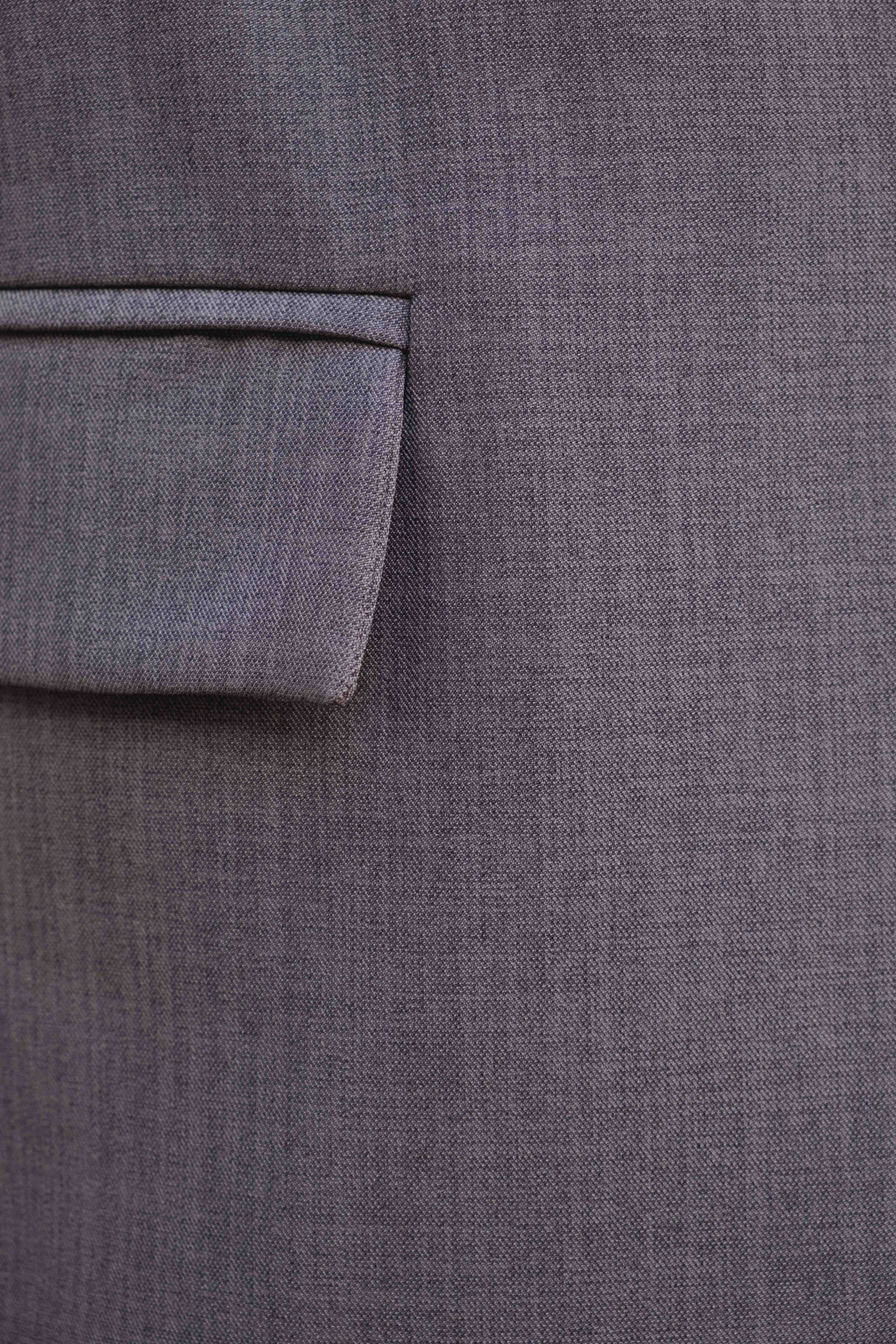 Pantalón ancho pinzas gris de tiro alto diseño español