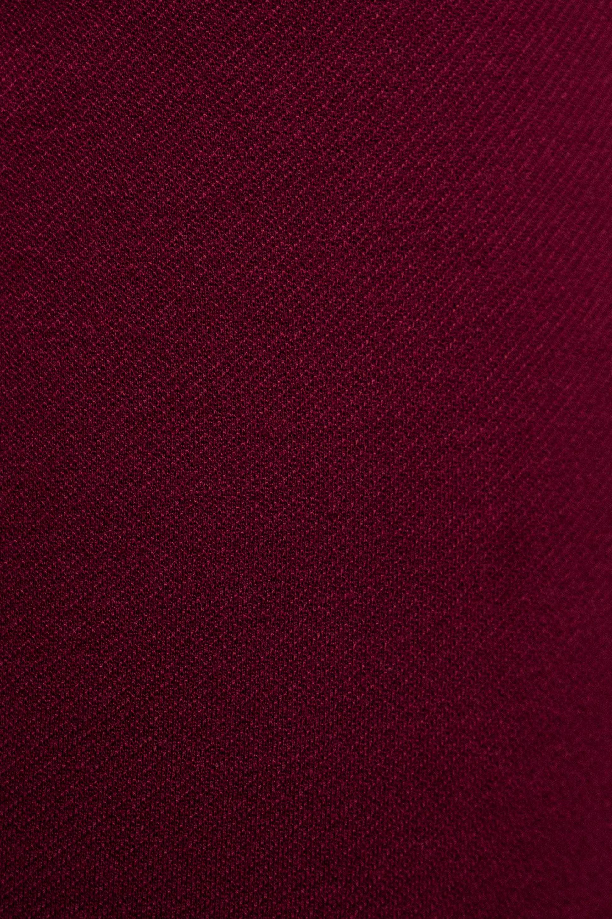 Chaleco punto textura burdeos botones frontales