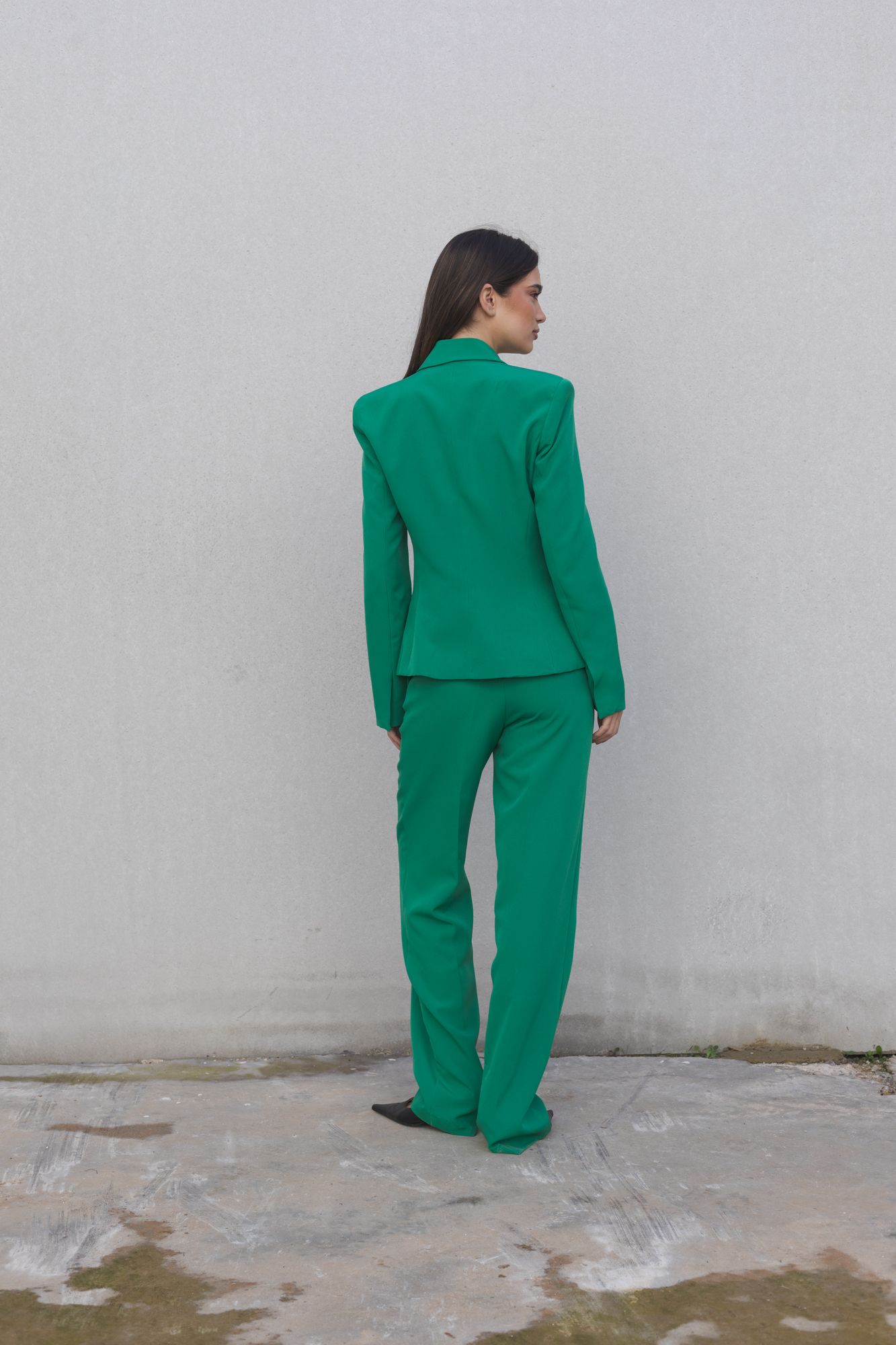 Blazer sastre entallada con pinzas de diseño estructurado