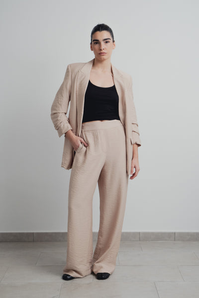 Blazer con textura de relieve premium para mujer