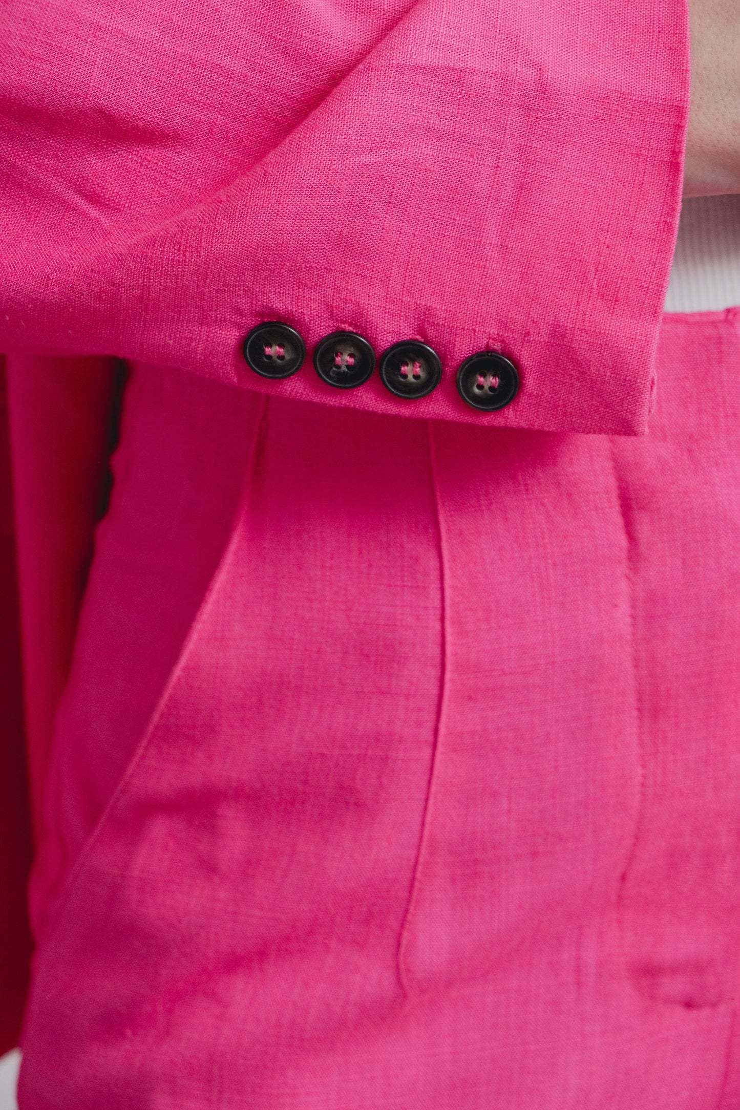 Blazer lino fucsia mujer diseño español