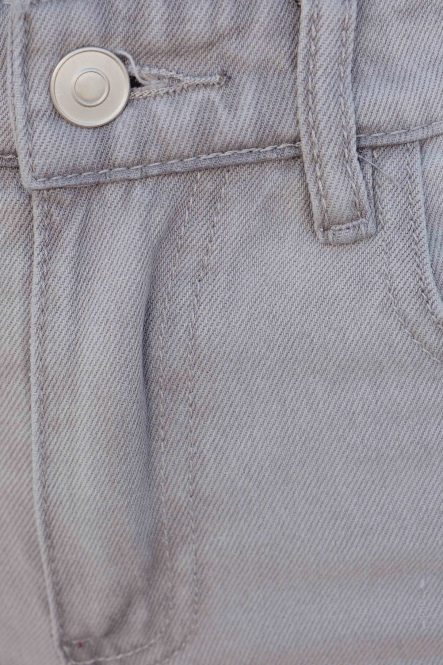 Vaqueros wide leg de tiro medio y largo completo para mujer gris, pantalones vaqueros de pierna ancha holgados denim casual chic