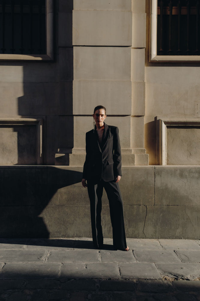 Pantalón de Pliegues de Corte Sastre