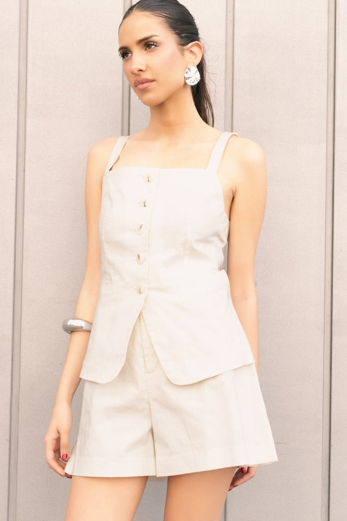 Chaleco Clásico de Tirantes con Escote Pico