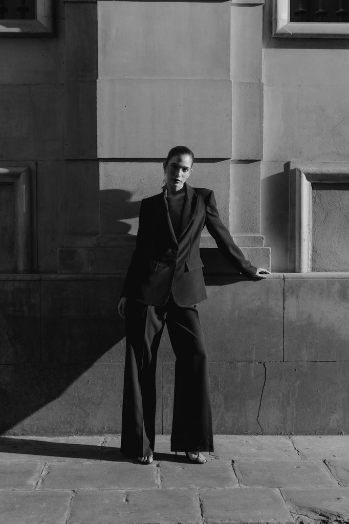 Pantalón de Pliegues de Corte Sastre