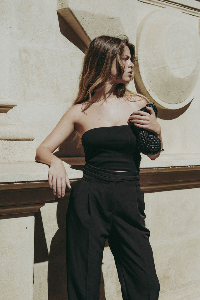 Pantalón Fajín de Algodón con Lazo