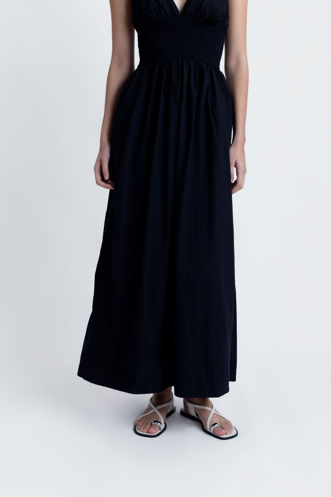 Vestido Midi Bordado Floral