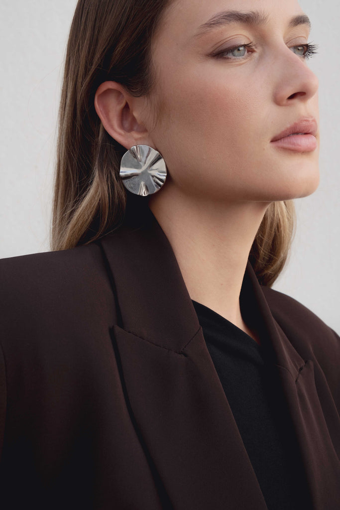 Blazer Cruzada Oversize en Poliéster Reciclado