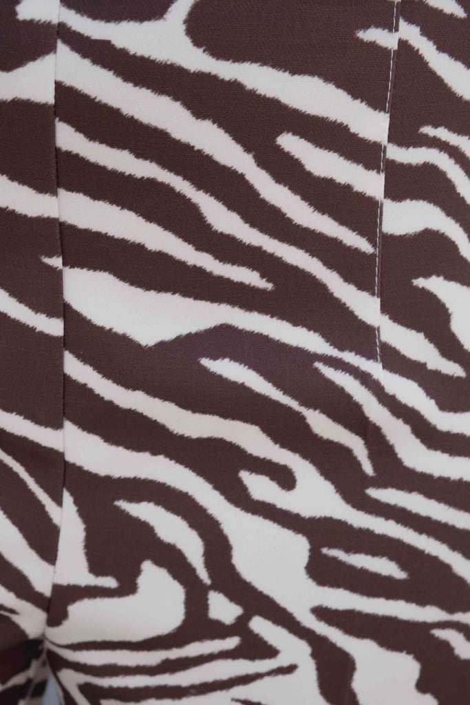 Pantalón Culotte Estampado Fluido de Tiro Alto