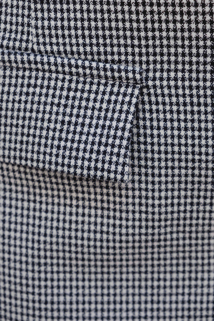 Falda pantalón mini de talle alto - Tela lisa