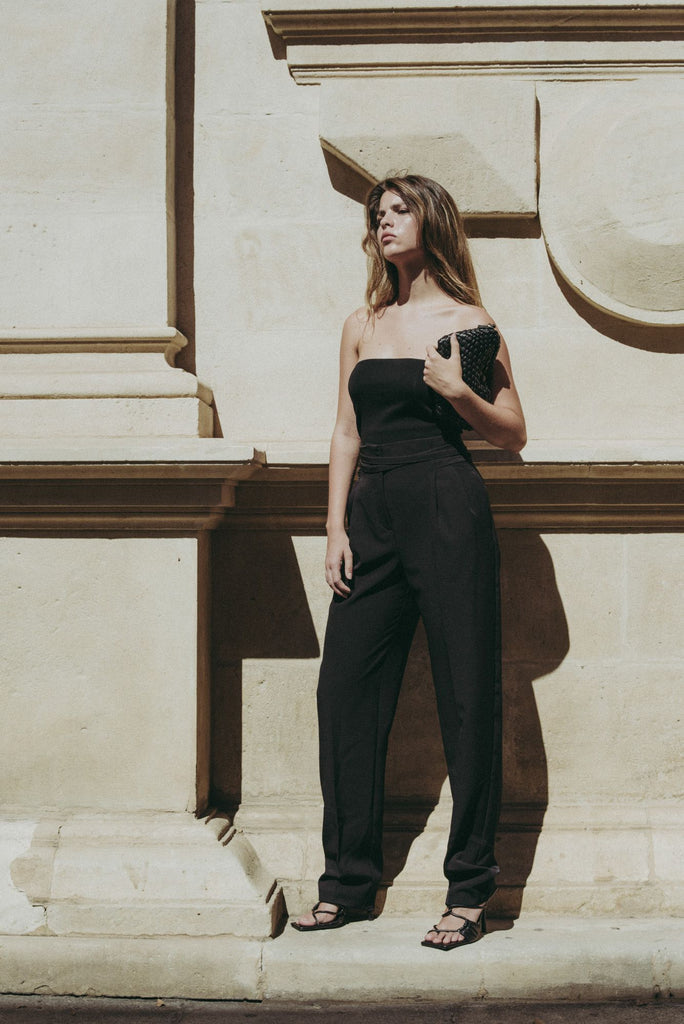 Pantalón Fajín de Algodón con Lazo