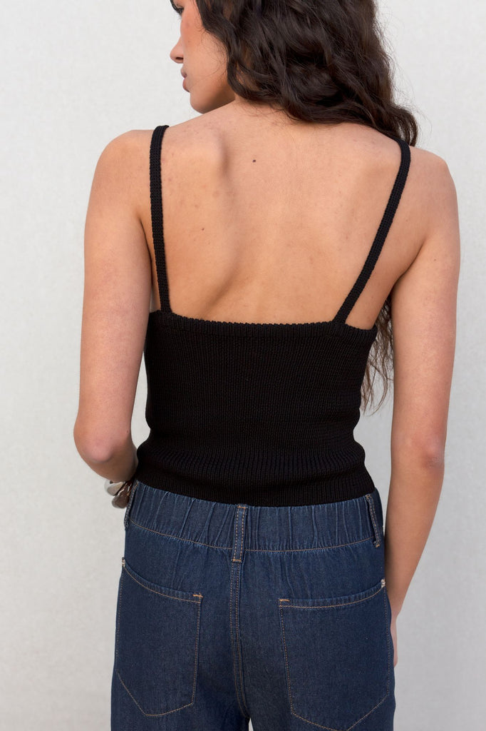 Top Crop de Punto Ajustado