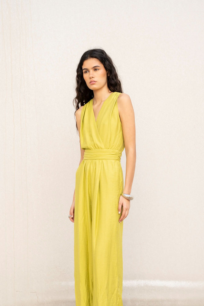 Mono con Frunces en la Cintura