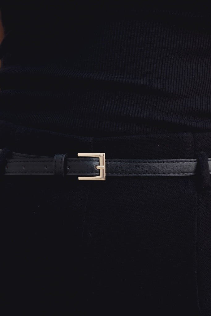 Pantalón Culotte con Cinturón de Ajuste y Bolsillos