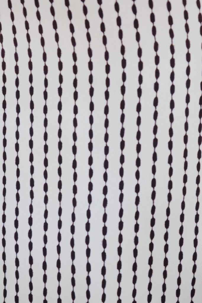 Camisa satinada de rayas finas - Oversize/Fluida