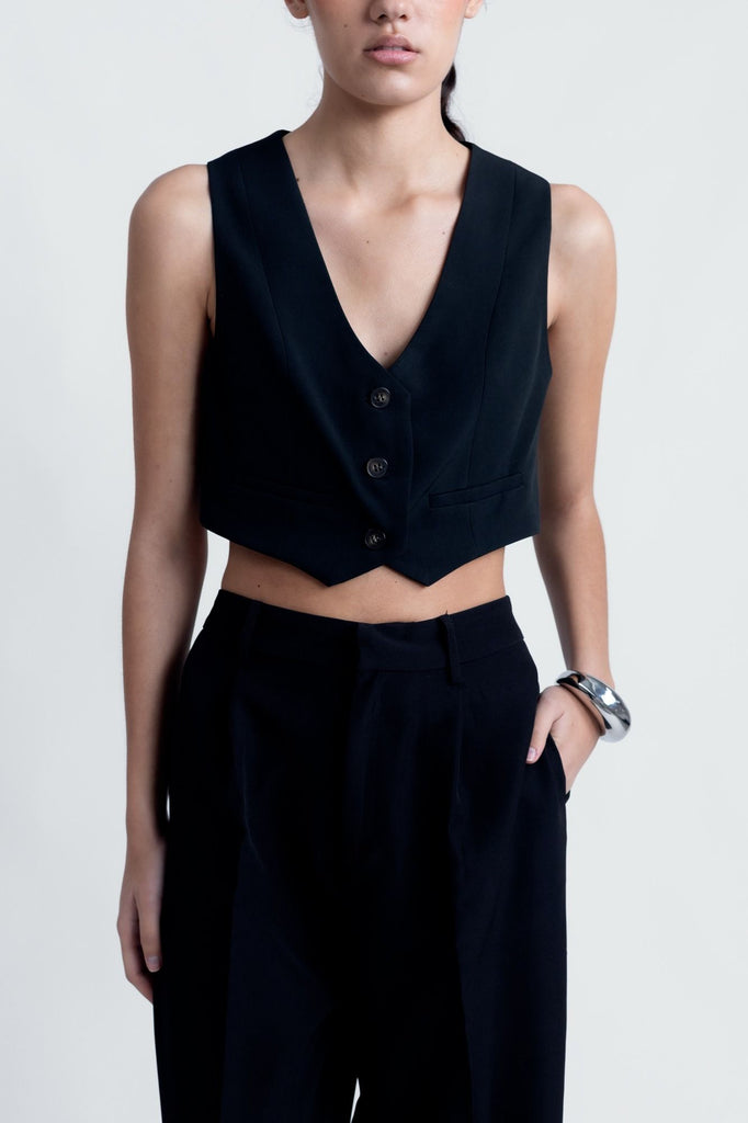 Pantalón de Pliegues de Corte Sastre