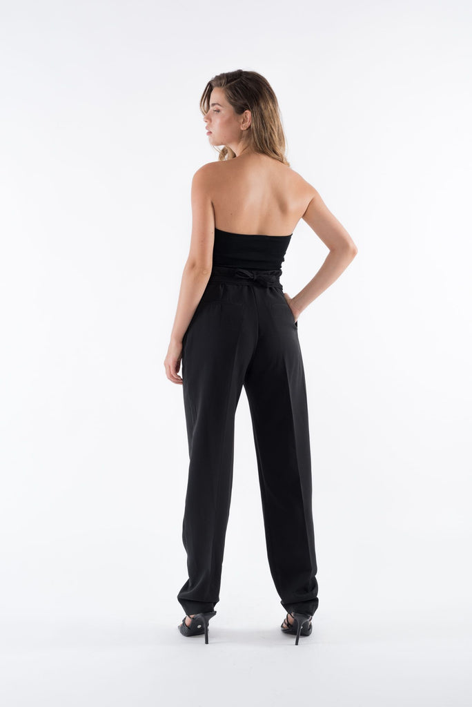 Pantalón Fajín de Algodón con Lazo