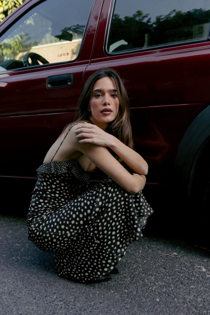 Vestido Bambula de Gasa con Textura