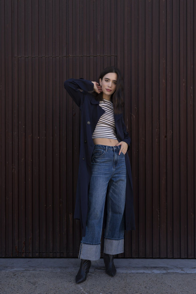 Camiseta básica de manga larga - Algodón