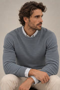 Jersey Azul de Punto Ottoman para Hombre