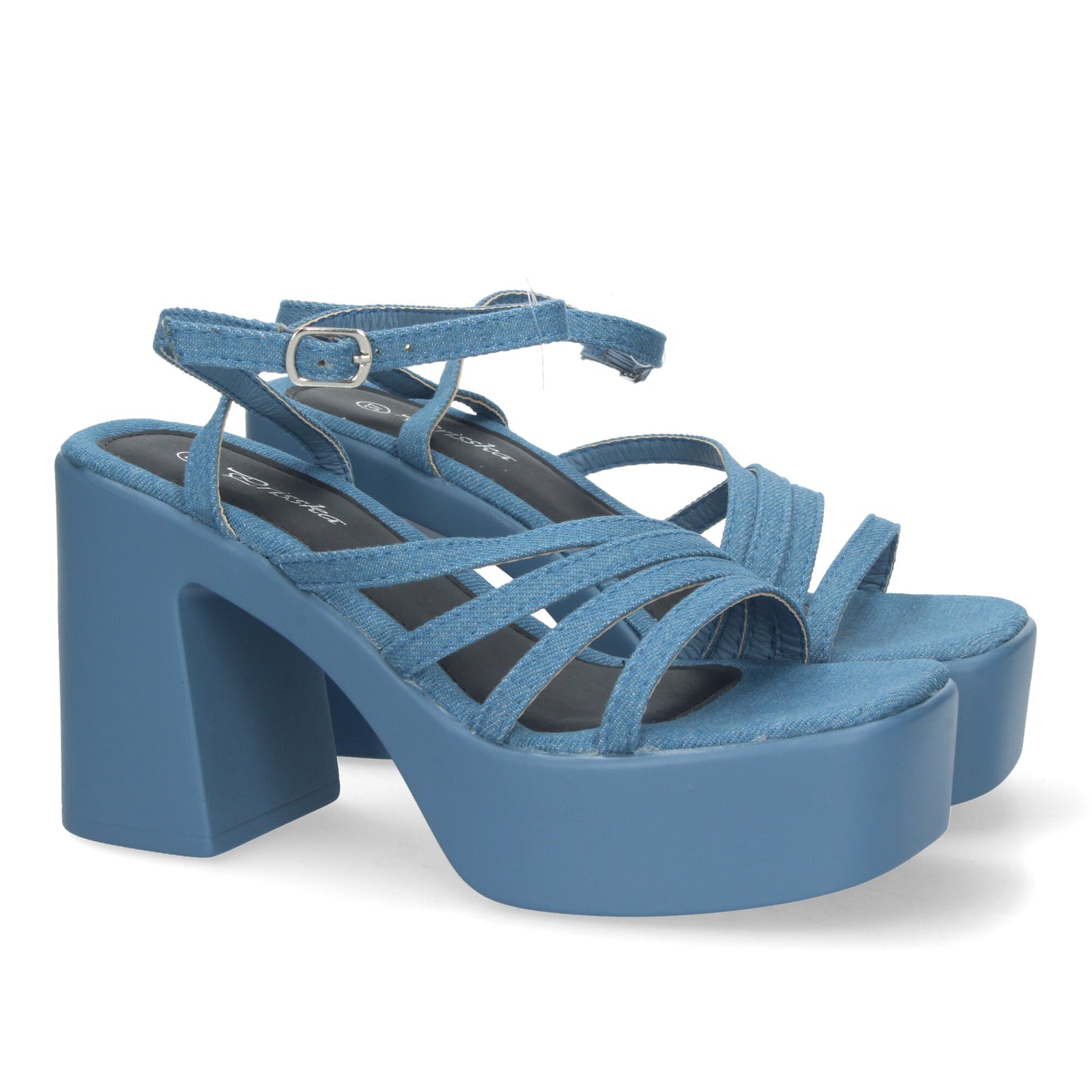 Sandalias de Plataforma para Mujer Comodas con Tiras en la Pala Cierre de Hebilla Elegantes y Perfectas para Eventos Especiales