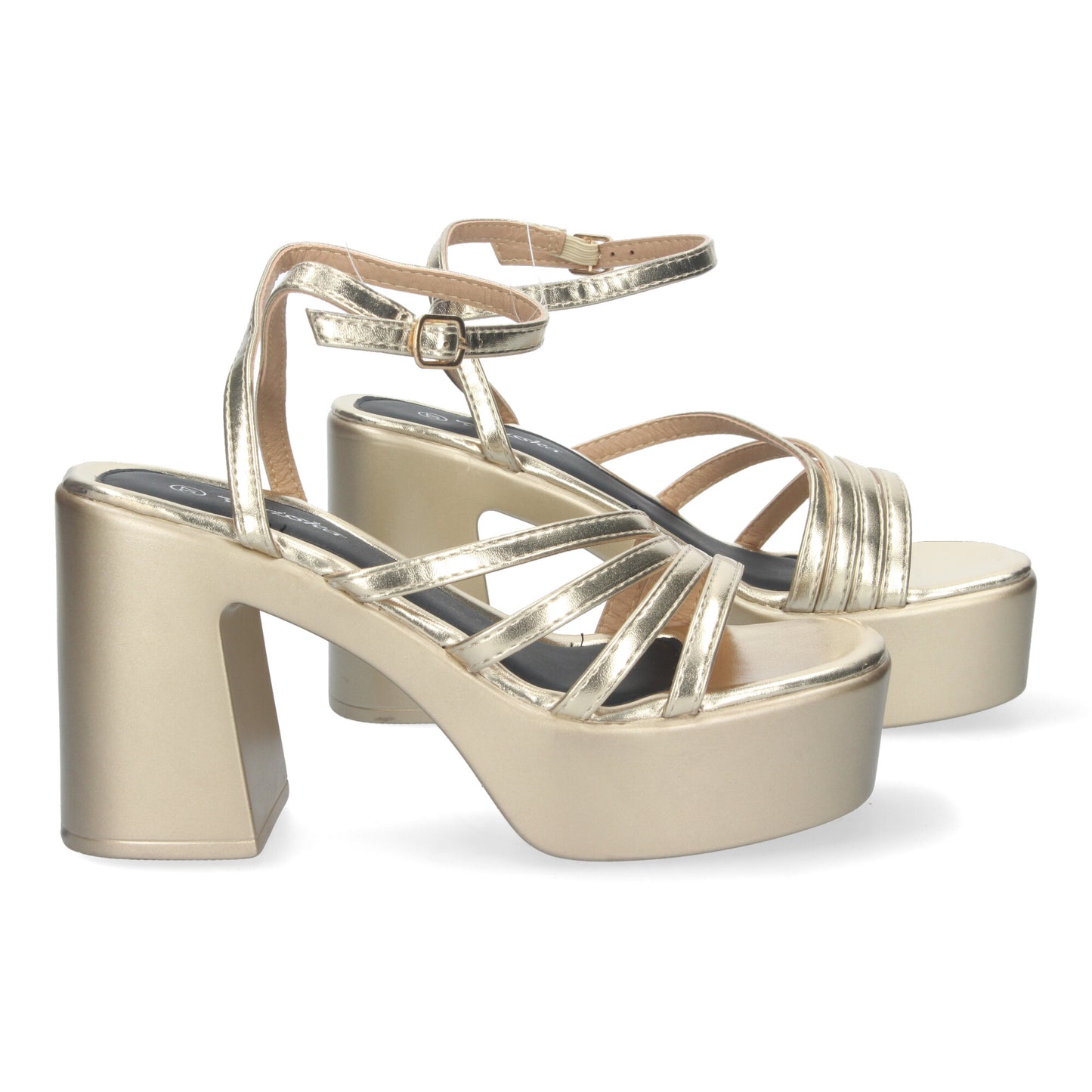 Sandalias de Plataforma para Mujer Comodas con Tiras en la Pala Cierre de Hebilla Elegantes y Perfectas para Eventos Especiales