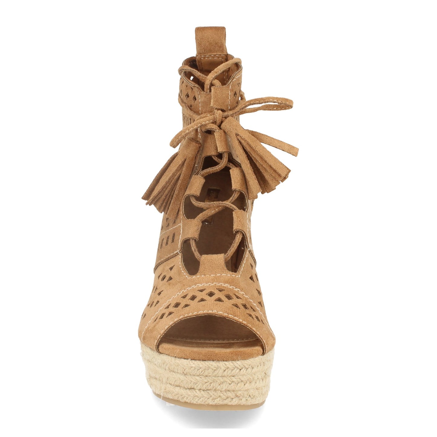 Sandalias de cuña Let's Secrets para mujer: la combinación perfecta de estilo y comodidad1A-0005-Camel