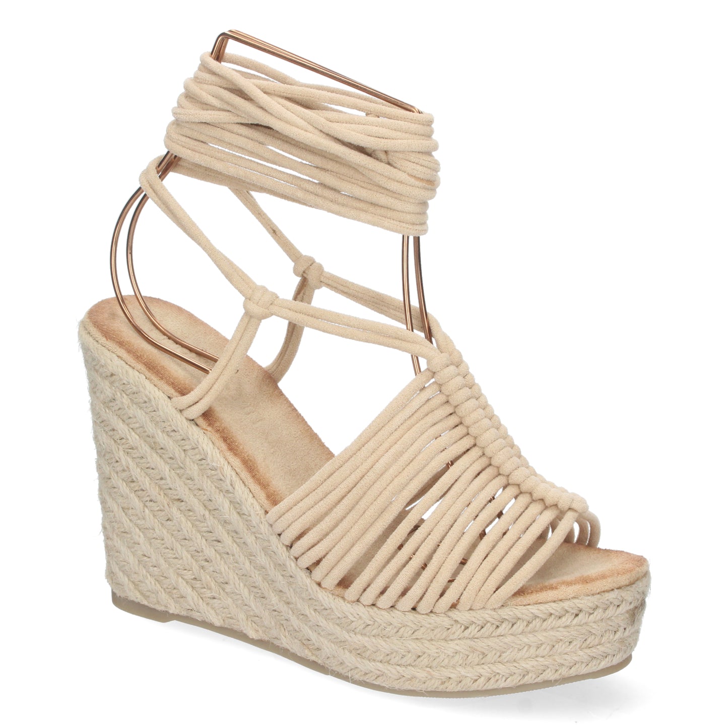 Zapatos con cuña, sandalias con cuña, descubre los cupones de Let's Secrets1A-1563-Beige