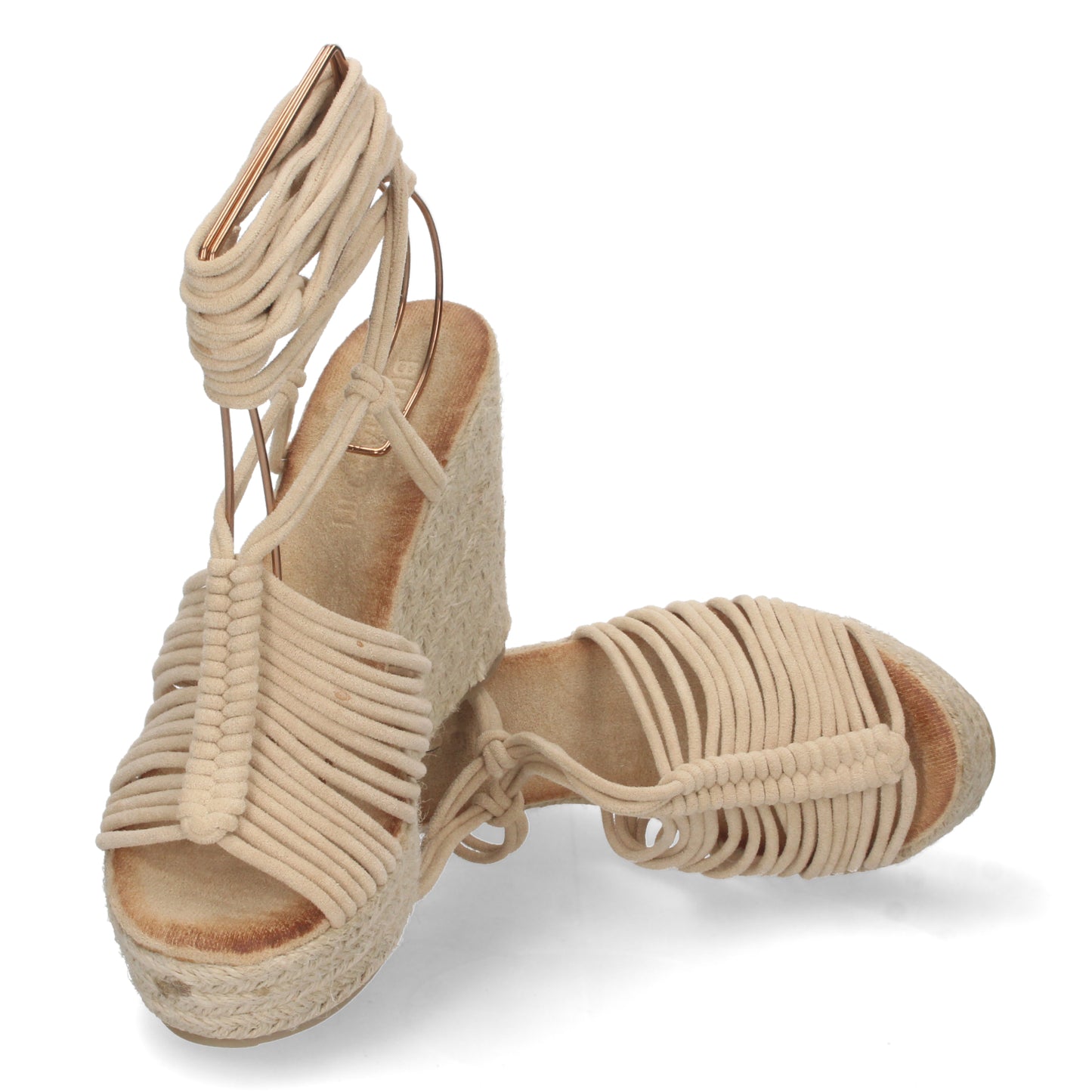 Zapatos con cuña, sandalias con cuña, descubre los cupones de Let's Secrets1A-1563-Beige