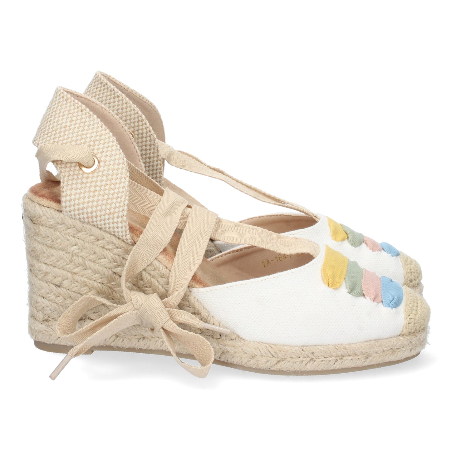 Sandalias de cuña, alpargatas de cuña, sandalias esparteras, sandalias tendencia verano 2023, descubre los cupones descuento de Let’s Secrets 1A-1645-Multi