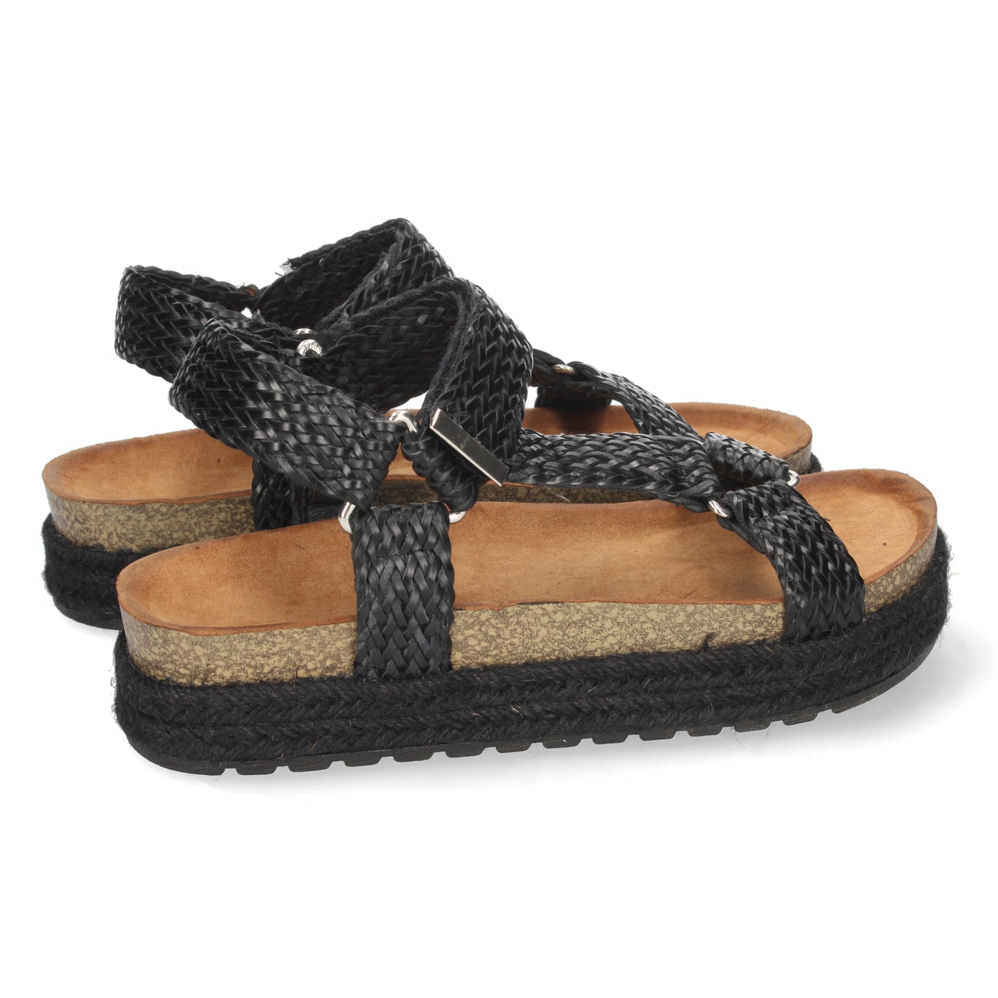 Sandalias cómodas, sandalias planas, descubre los cupones de Let's Secrets1BP-1624-Negro