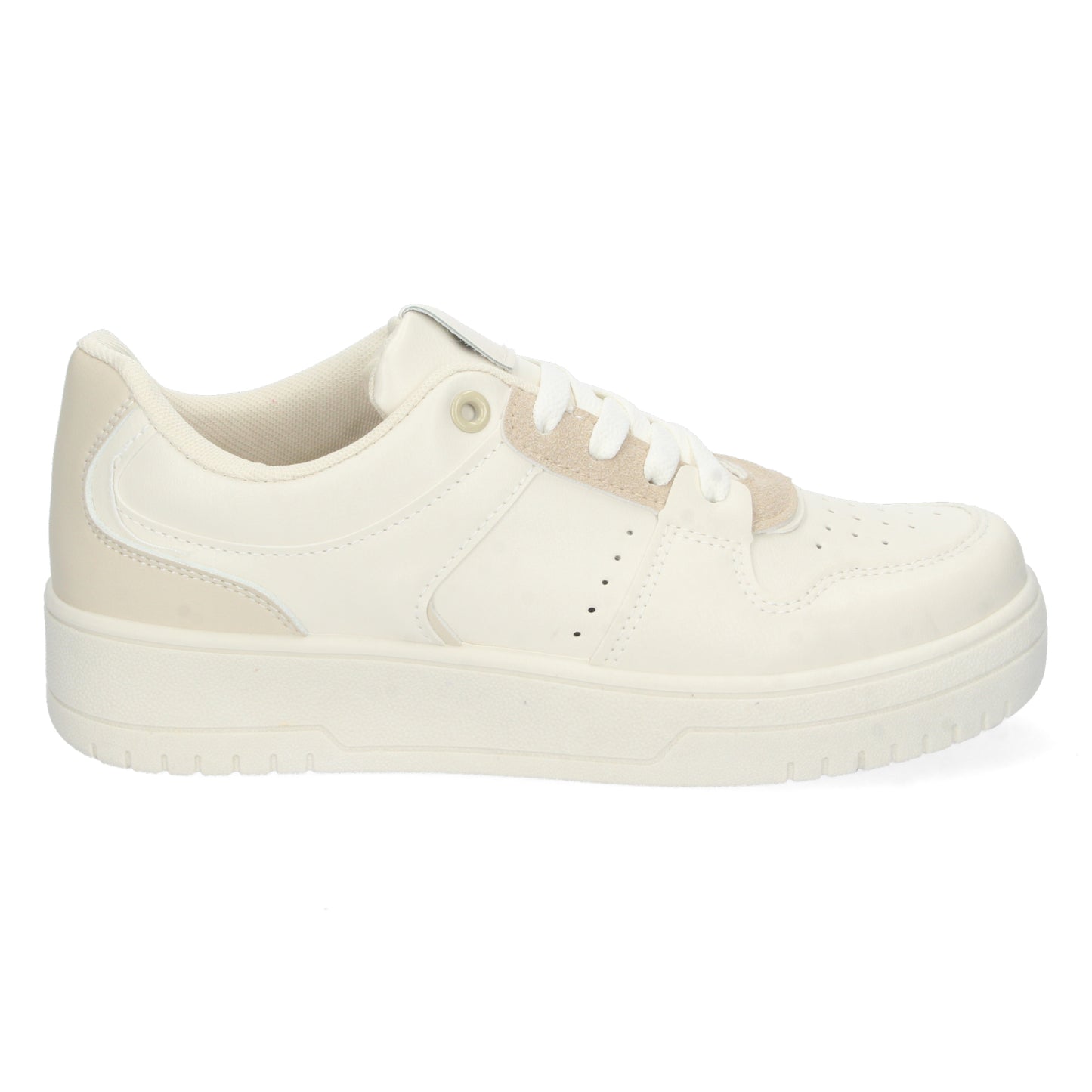 Zapatilla para Mujer de Plataforma con Cierre de Cordones Perforado en la Punta Primavera Verano