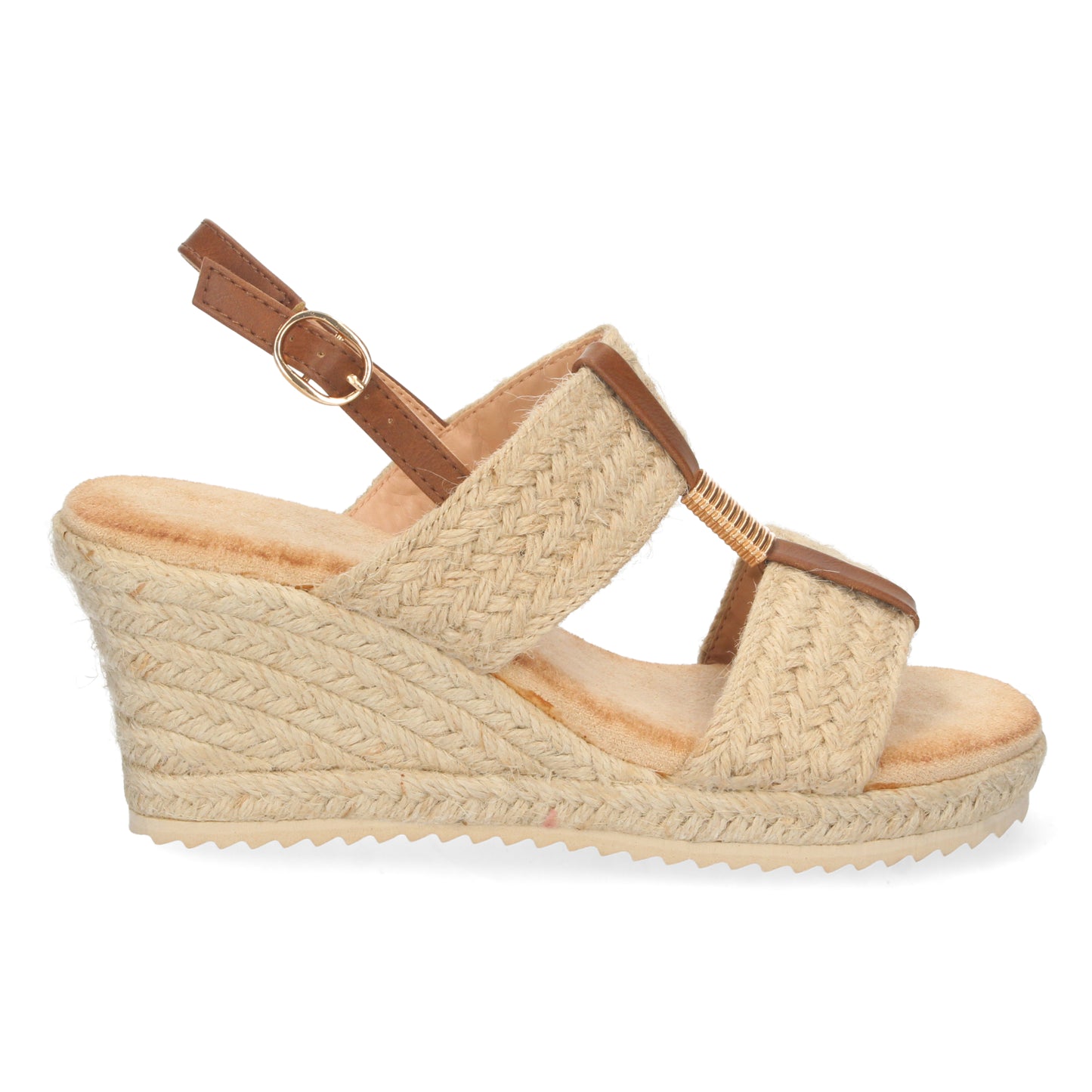 Sandalias de cuña beige, descubre los cupones de Let's Secrets1CF-1579-Beige
