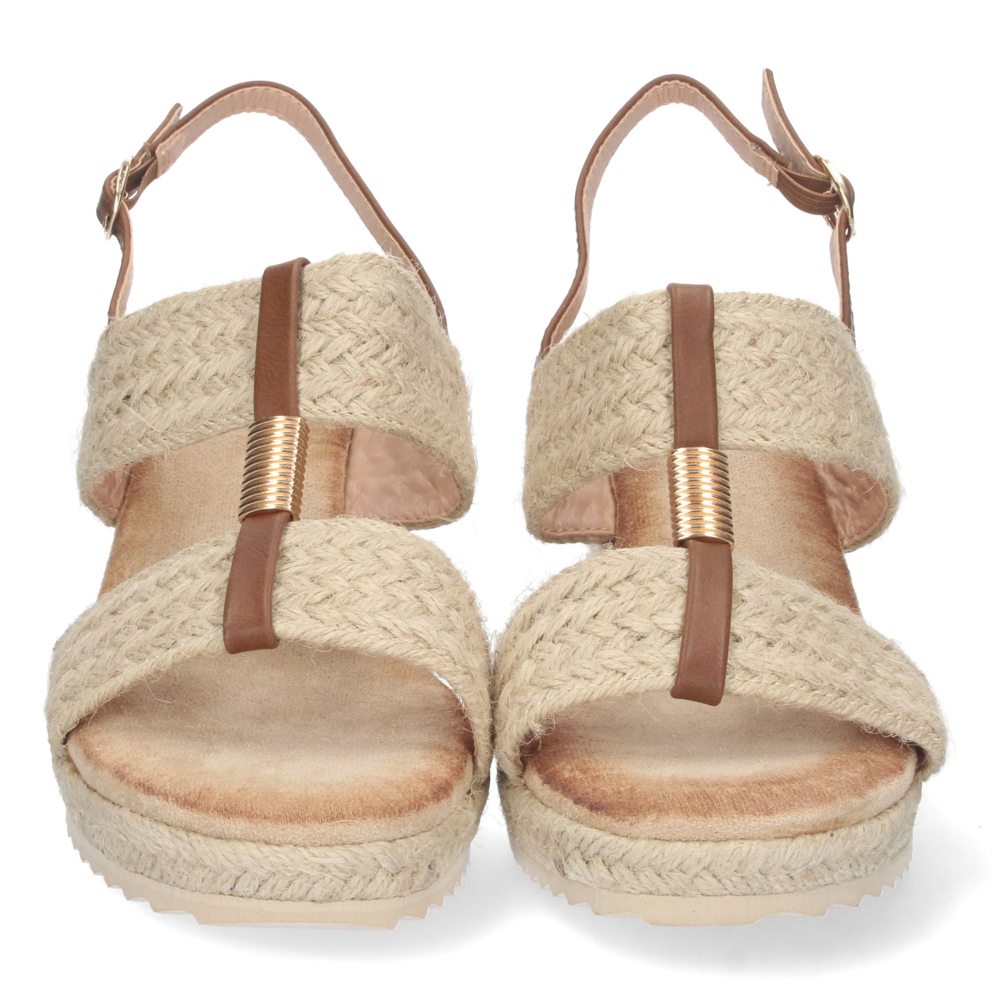 Sandalias de cuña beige, descubre los cupones de Let's Secrets1CF-1579-Beige