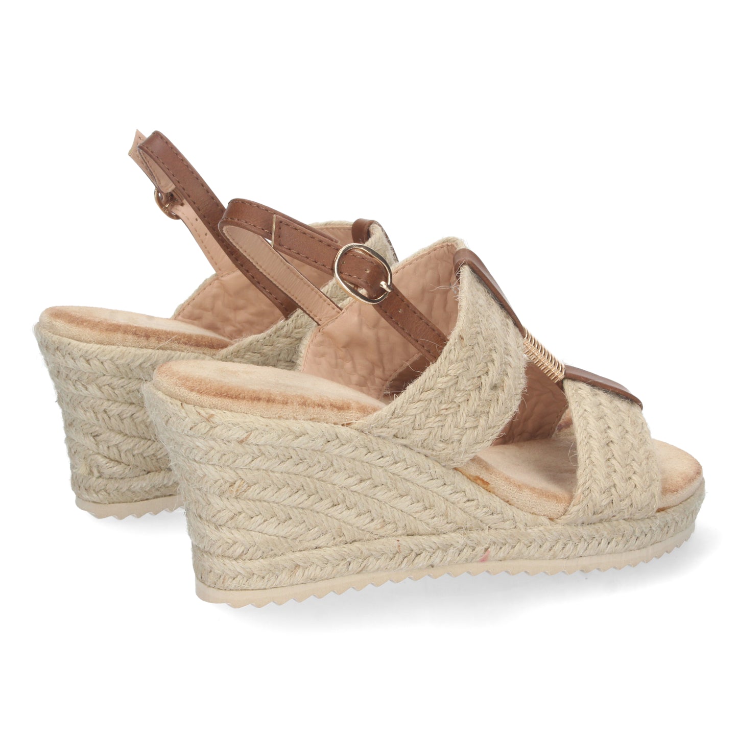 Sandalias de cuña beige, descubre los cupones de Let's Secrets1CF-1579-Beige