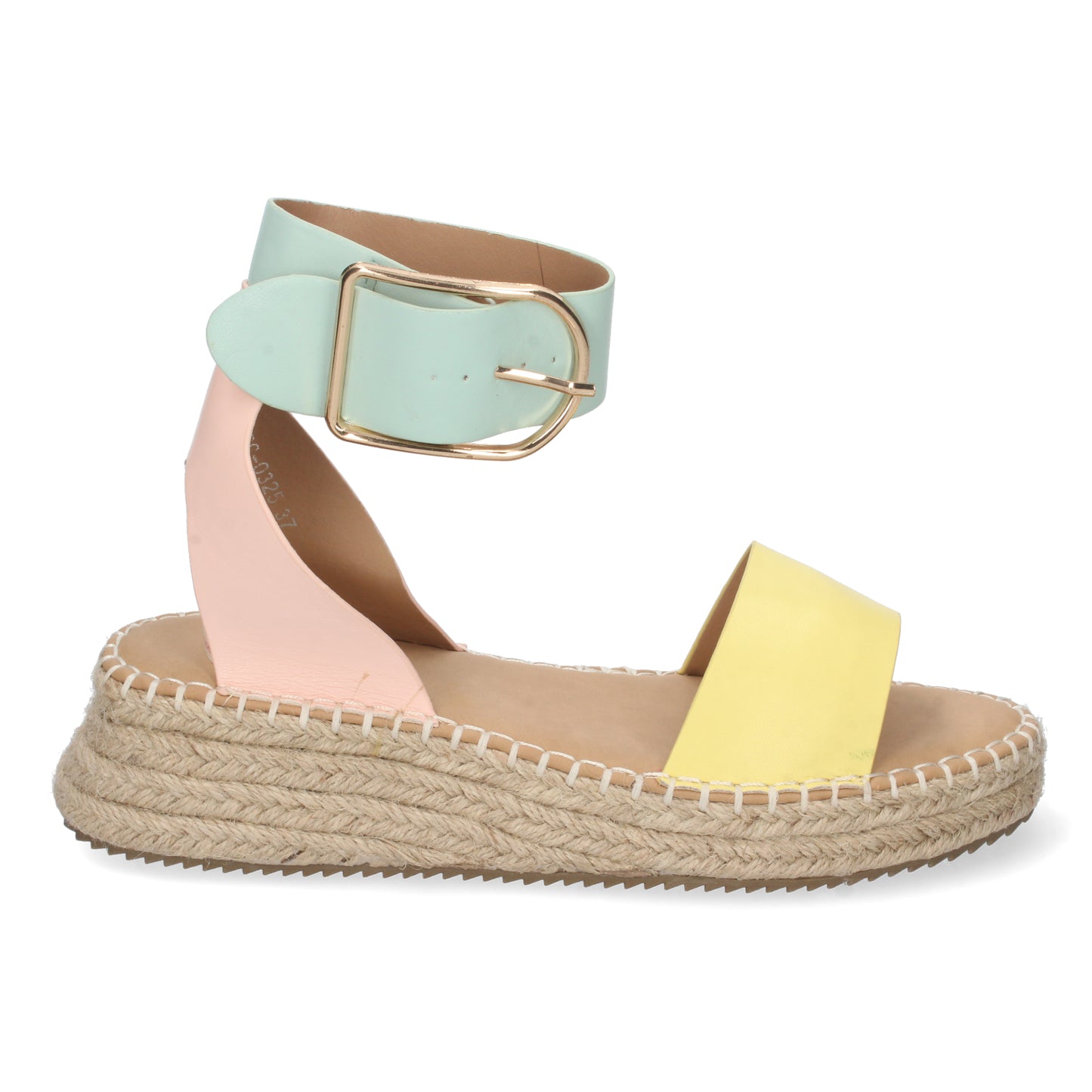 Sandalias planas atadas al tobillo, descubre los cupones de Let's Secrets1EC-0138-Amarillo