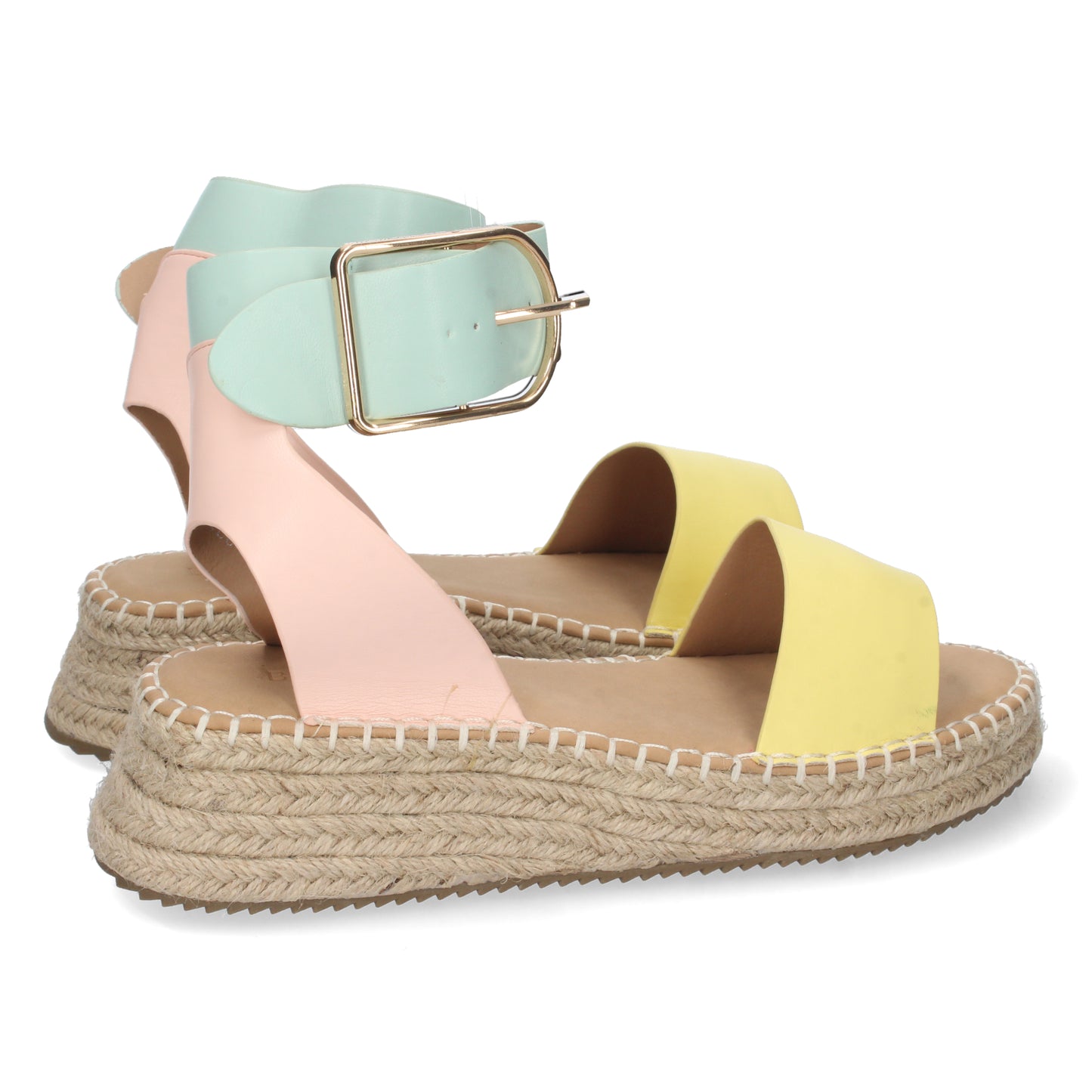 Sandalias planas atadas al tobillo, descubre los cupones de Let's Secrets1EC-0138-Amarillo