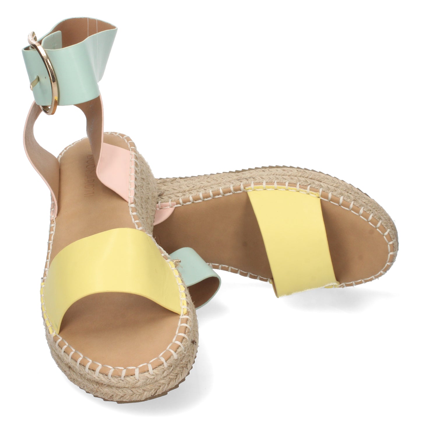 Sandalias planas atadas al tobillo, descubre los cupones de Let's Secrets1EC-0138-Amarillo