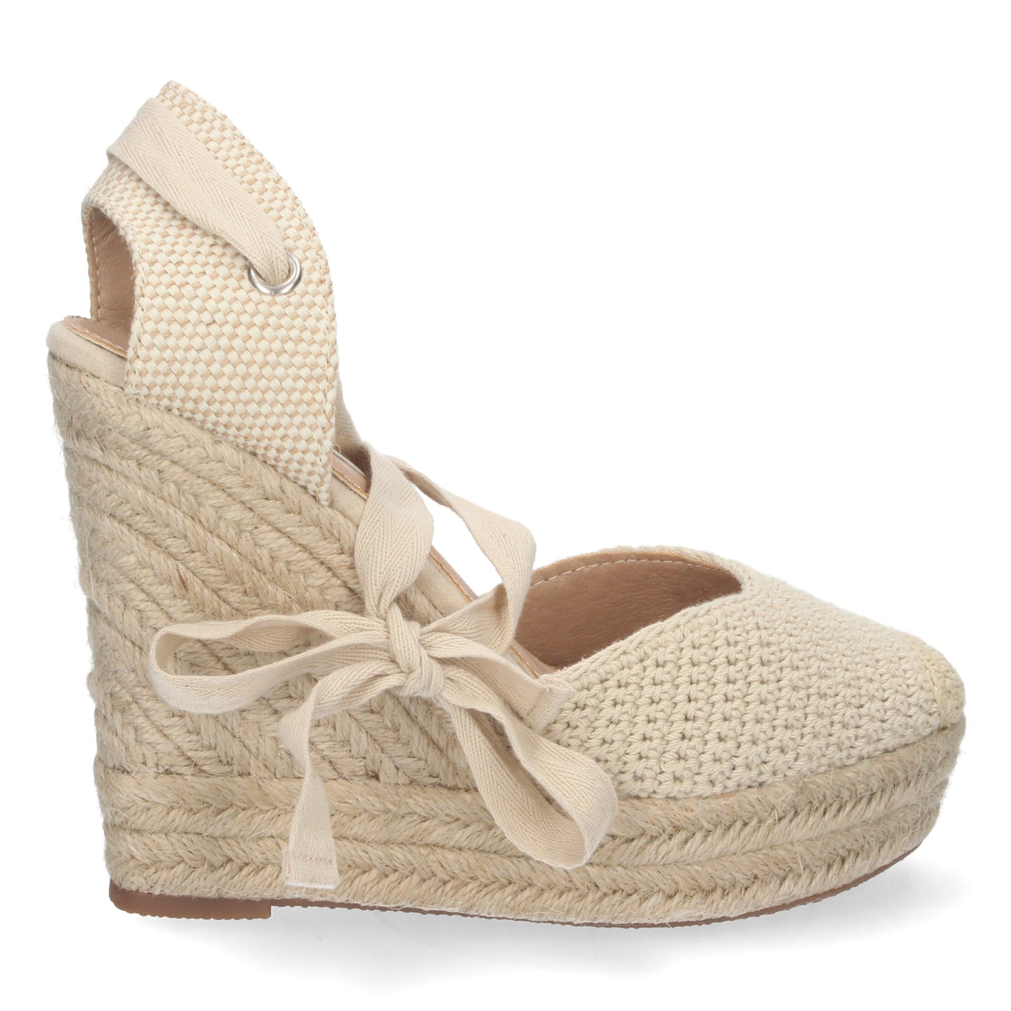 Sandalias de verano, sandalias con cuña, alpargatas con cuña beige, descubre los cupones de Let's Secrets1JC-1644-Beige