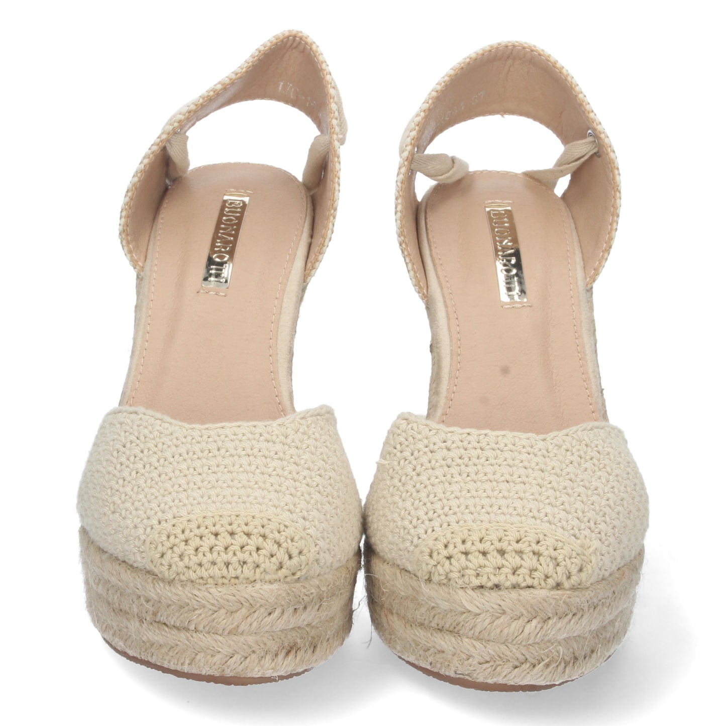 Sandalias de verano, sandalias con cuña, alpargatas con cuña beige, descubre los cupones de Let's Secrets1JC-1644-Beige
