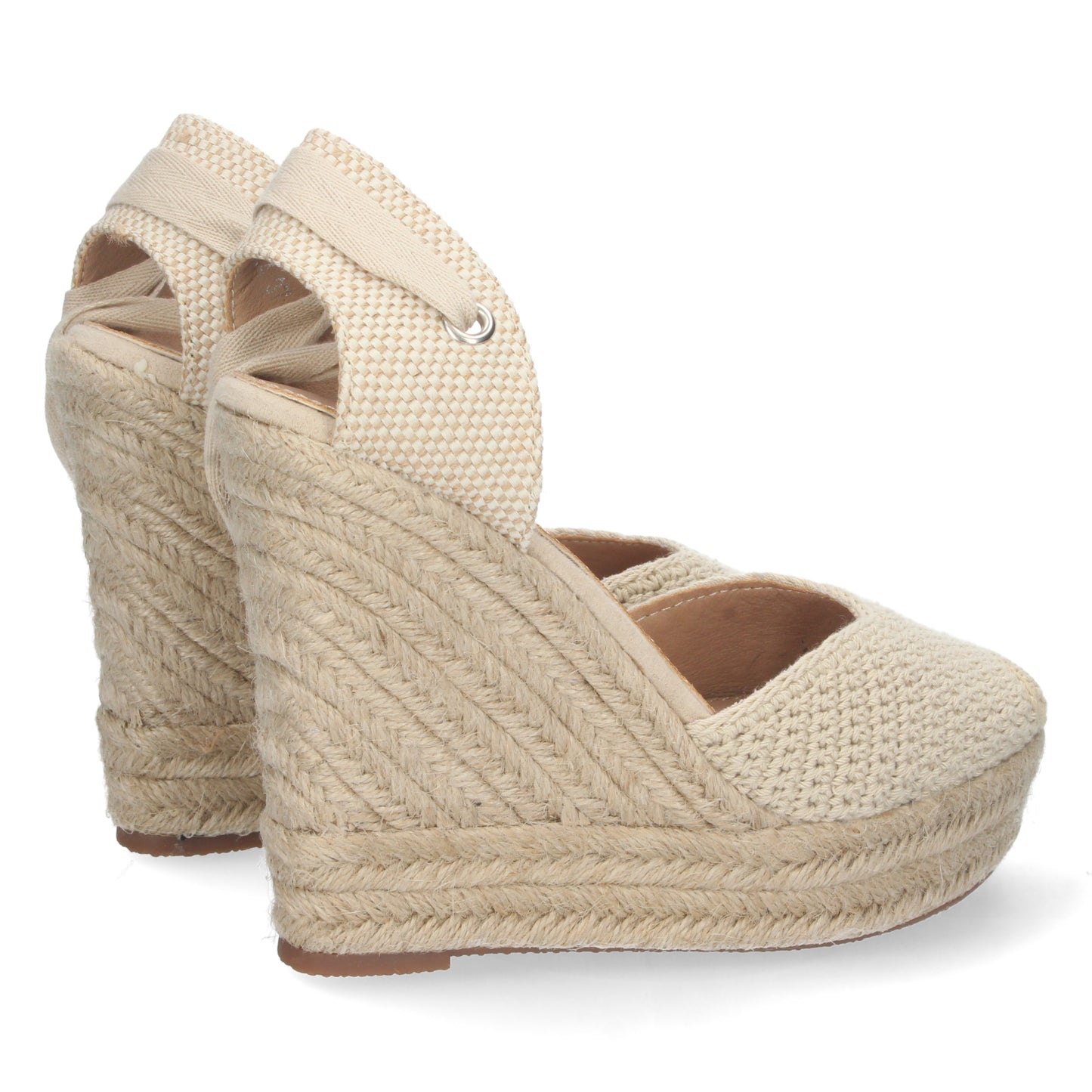 Sandalias de verano, sandalias con cuña, alpargatas con cuña beige, descubre los cupones de Let's Secrets1JC-1644-Beige