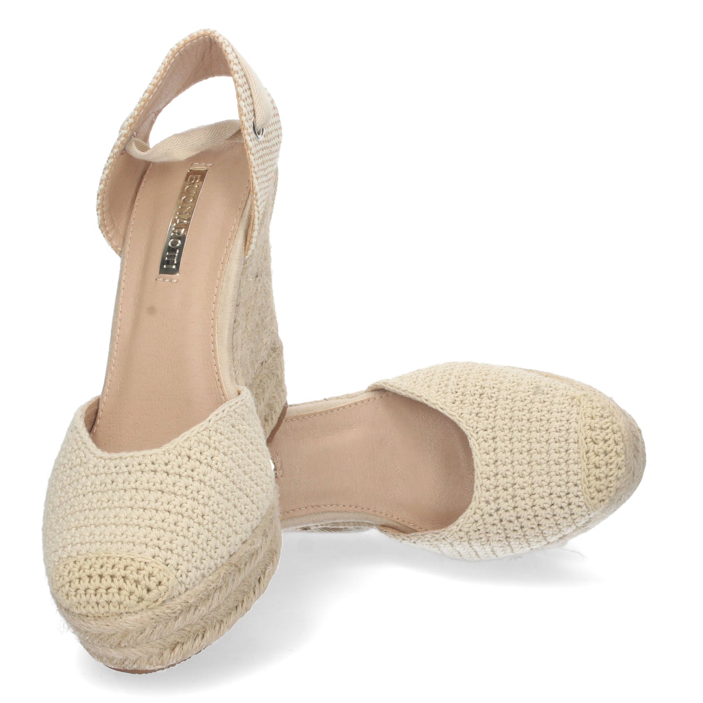 Sandalias de verano, sandalias con cuña, alpargatas con cuña beige, descubre los cupones de Let's Secrets1JC-1644-Beige