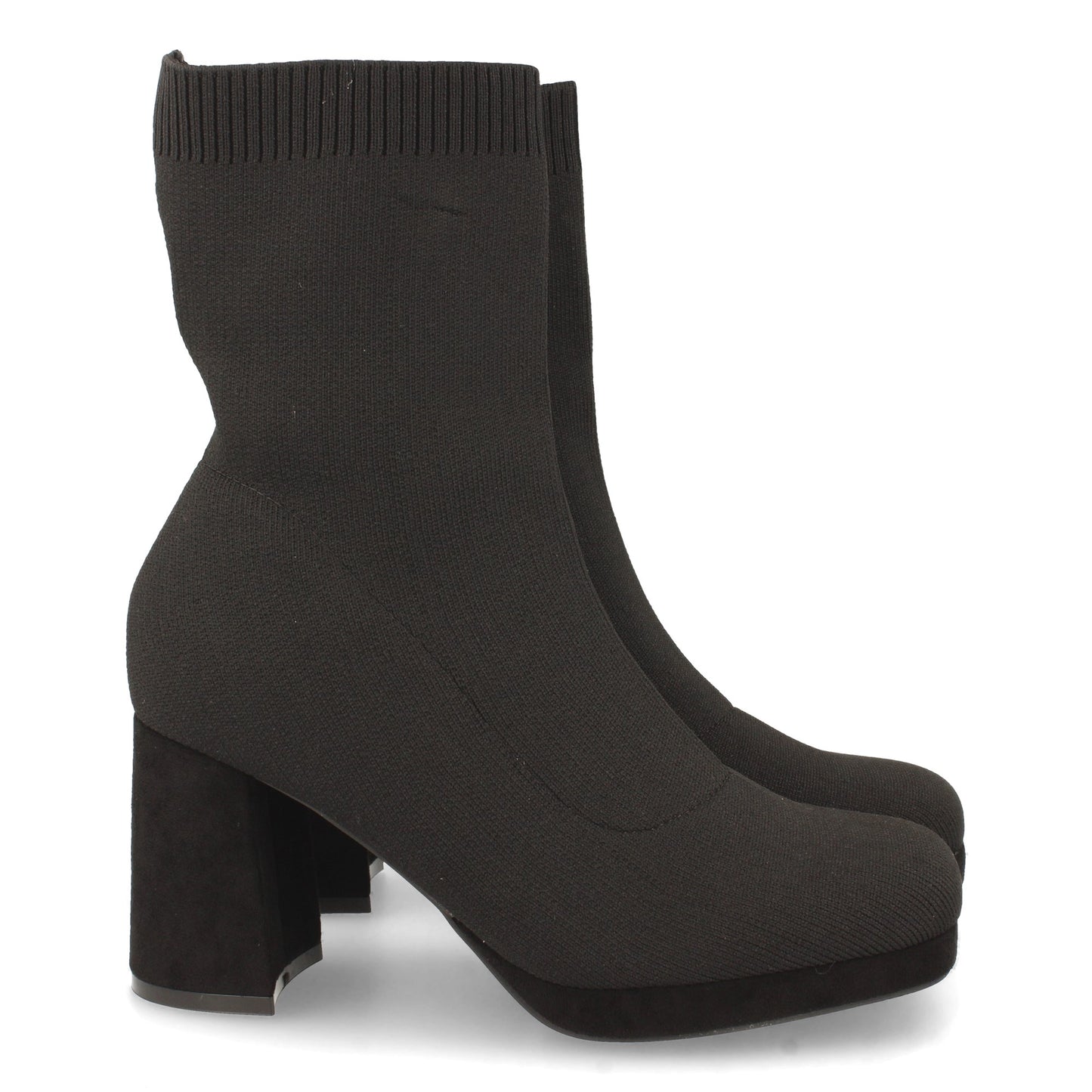 Botín de Tacón para Mujer Cómodos con Material Elástico y Ajustable Otoño Invierno